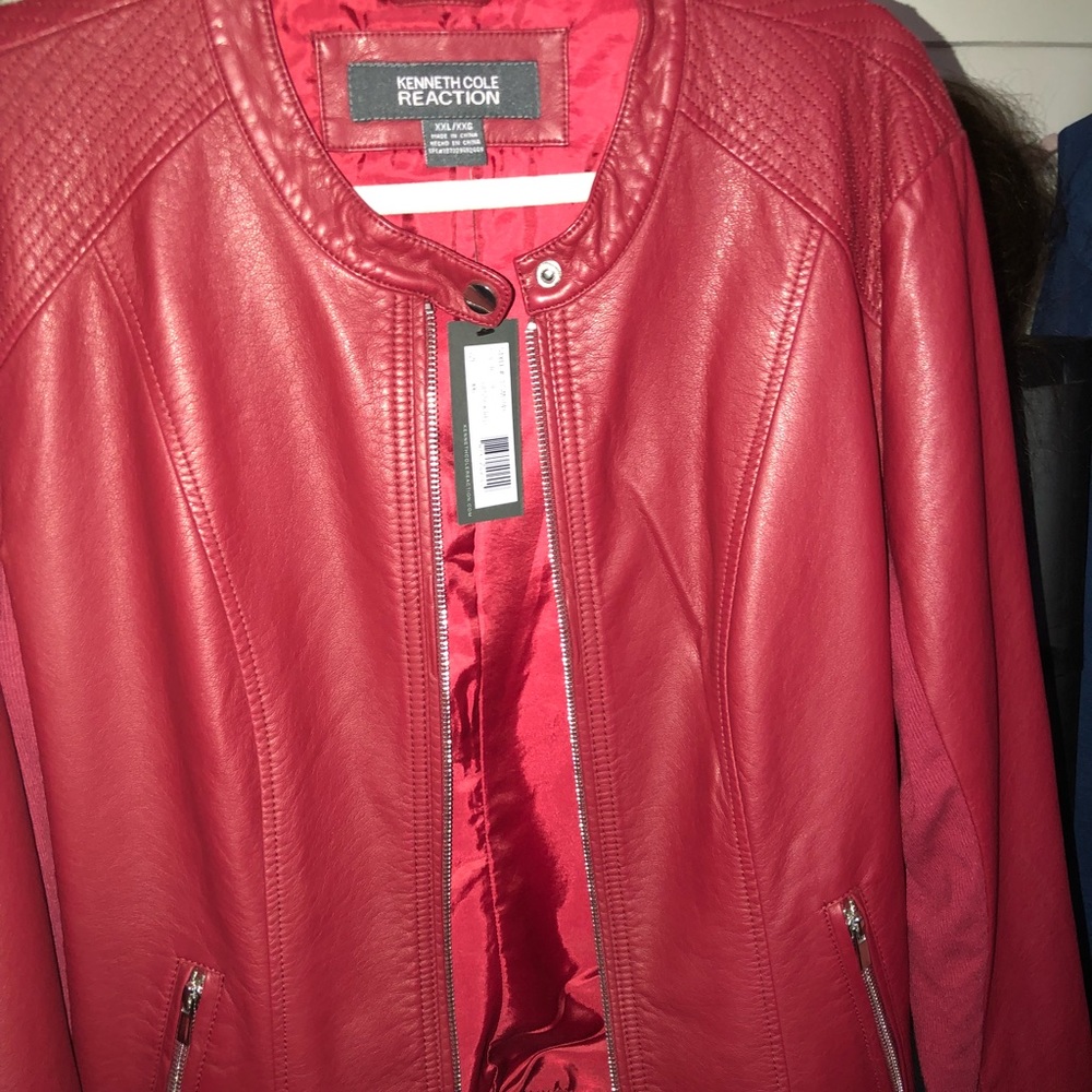 Faux leather jacket